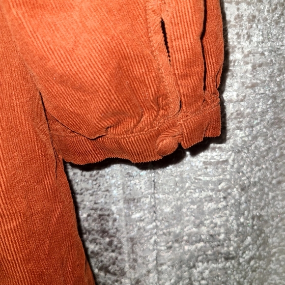 Madewell Orange A-Line Mini Dress with Bishop Sleeves - Picture 6 of 9